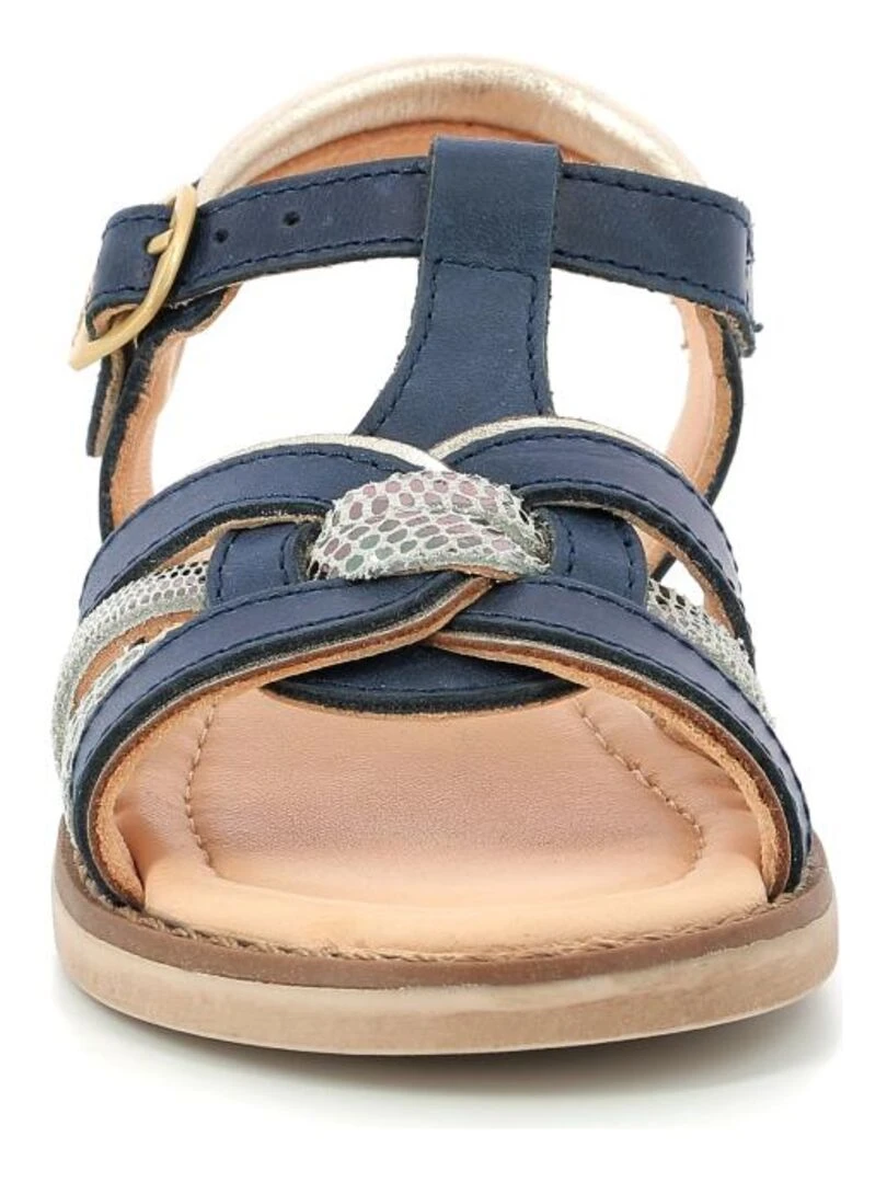 Sandales Cuir Tawina   Bleu marine