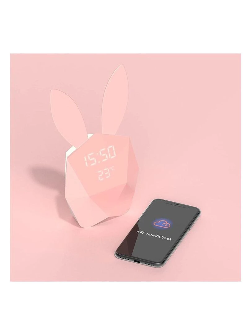 Mob   Réveil veilleuse Cutie Clock   Rose   N/A