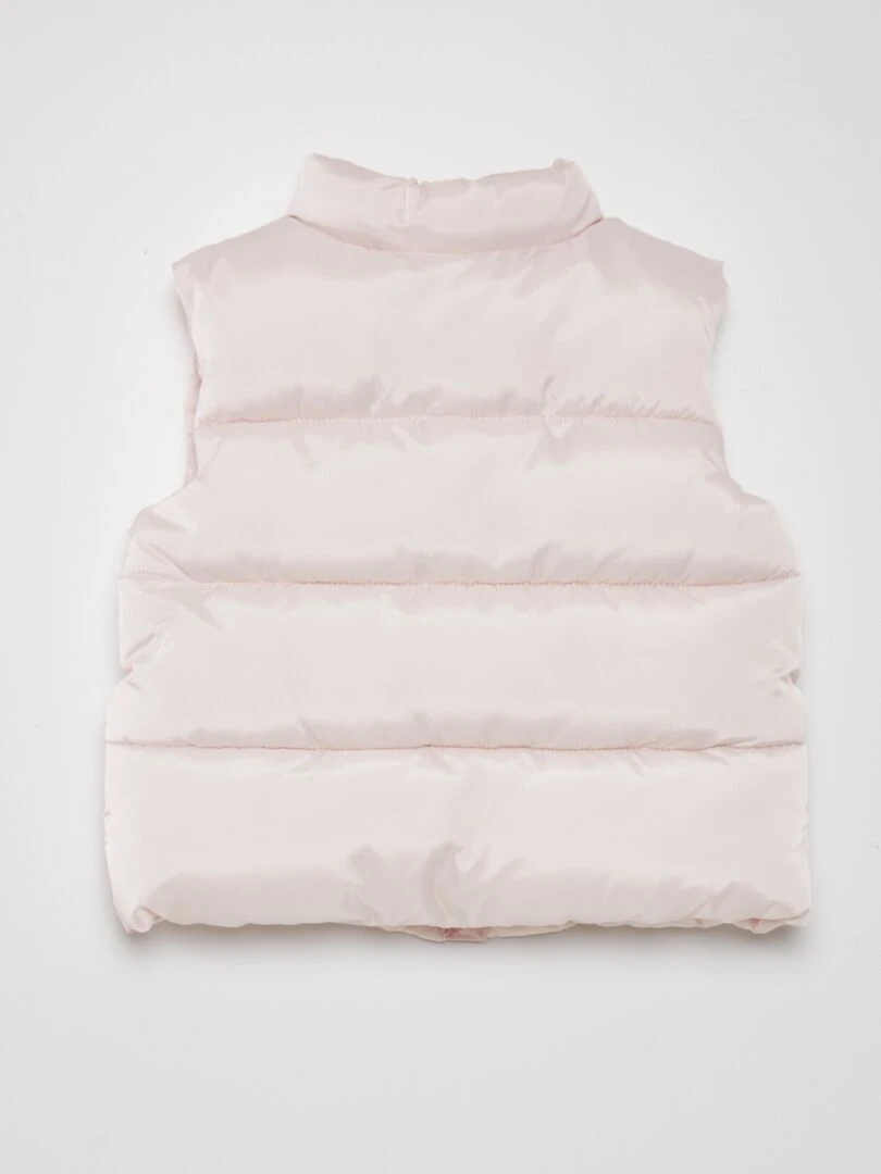 Doudoune sans manches   Rose clair