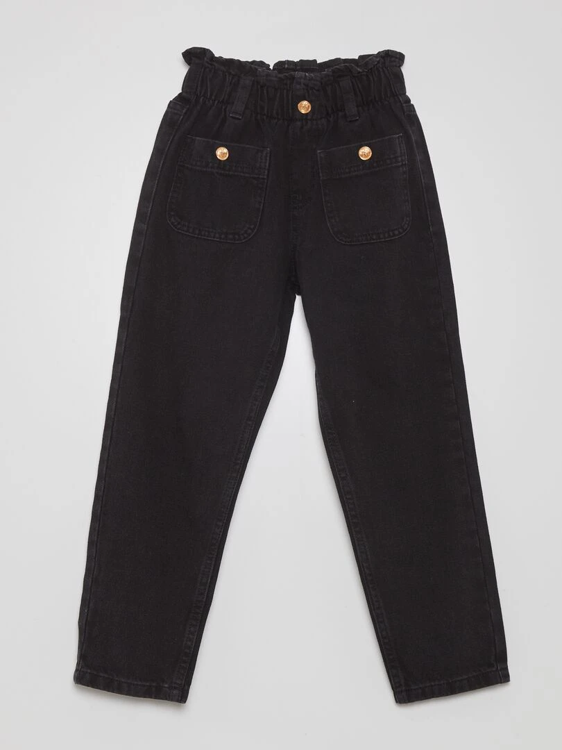 Jean mom fit Noir
