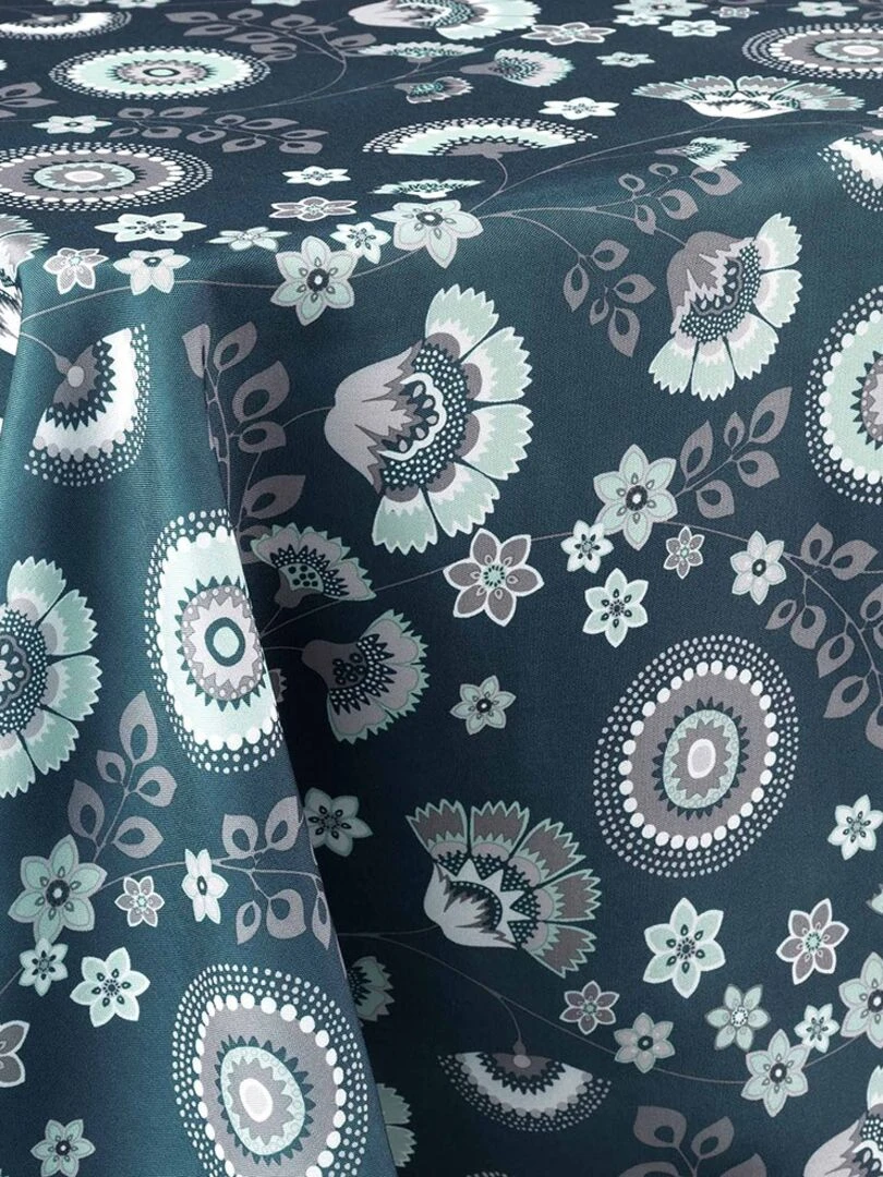 Nappe rectangulaire 145x240 cm Garance bleu Bleu