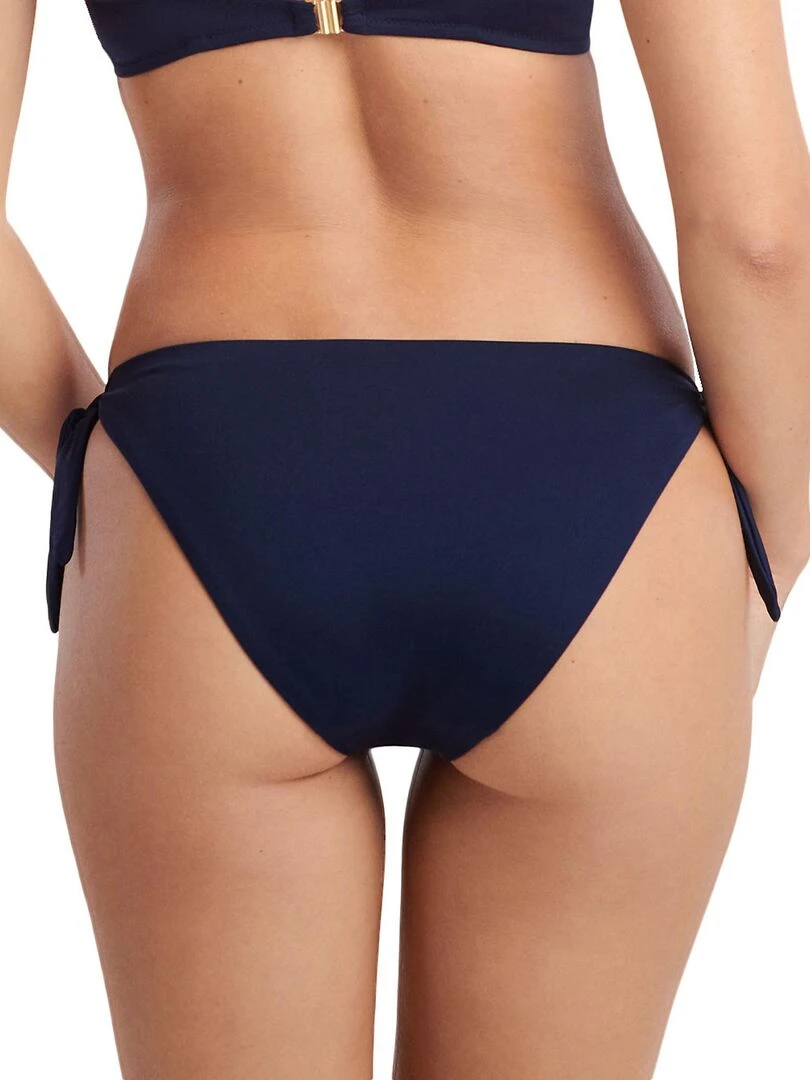 Bas maillot slip de bain à nouettes Okinawa Bleu