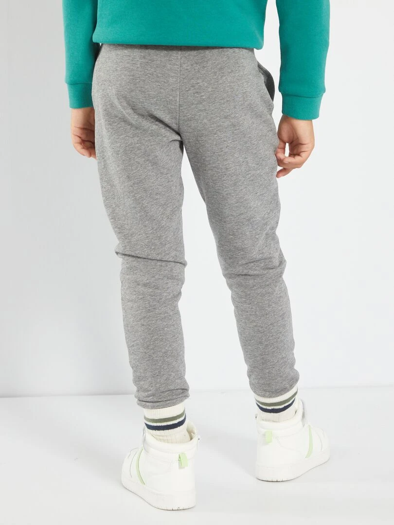 Pantalon de jogging en coton uni   Mixte   gris