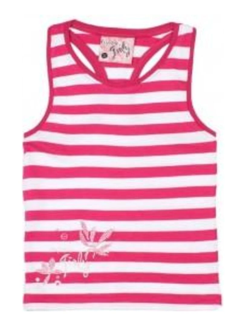 Débardeur fille FLO MISS GIRLY Blanc Rose