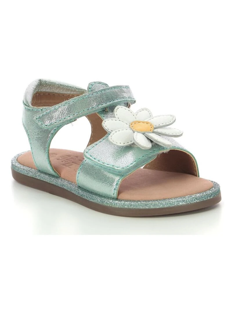 Sandales Cuir Paritt Bleu