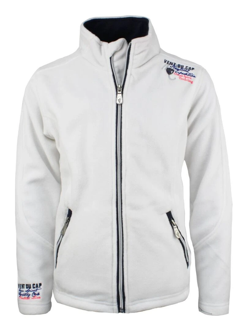 Blouson polaire fille FASA VENT DU CAP Blanc