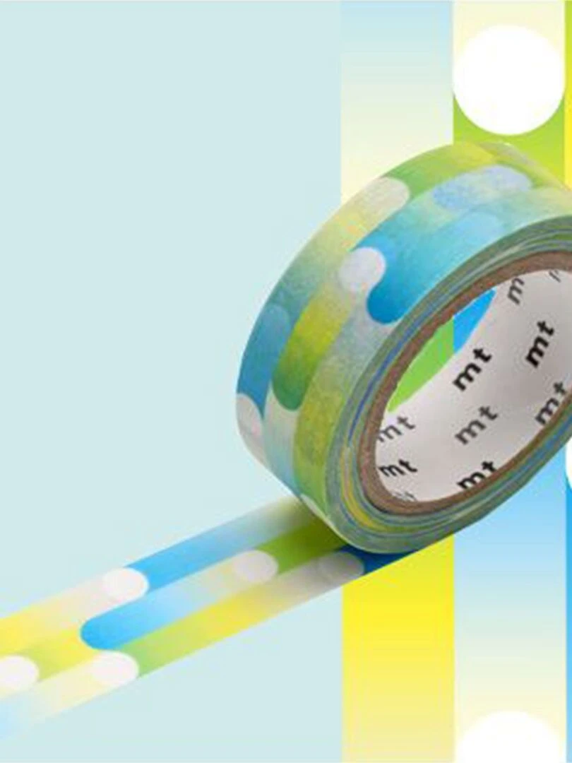 Masking tape fusion   Bleu et vert   1 5 cm x 7 m   N/A