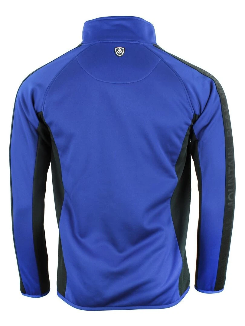 Blouson polarshell homme CEMON PEAK MOUNTAIN Bleu Noir