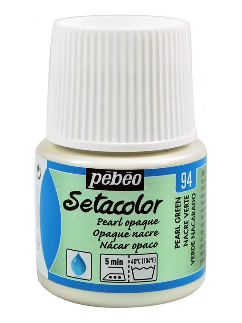Peinture textile Setacolor opaque effet nacré   Vert   45 ml   N/A