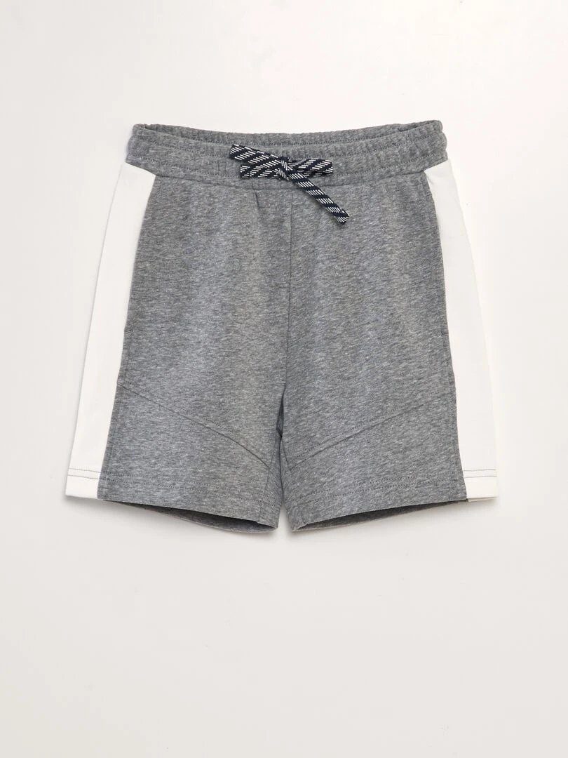Bermuda de sport bicolore Gris