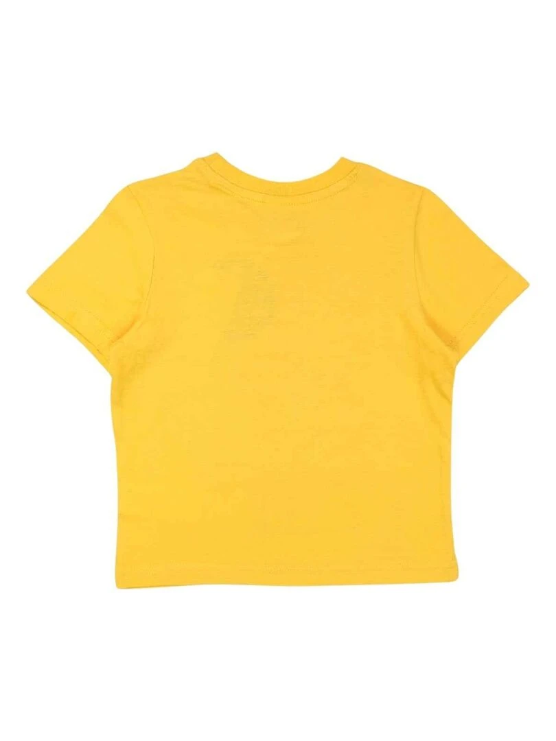 Disney T shirt garçon imprimé Spiderman en coton Jaune