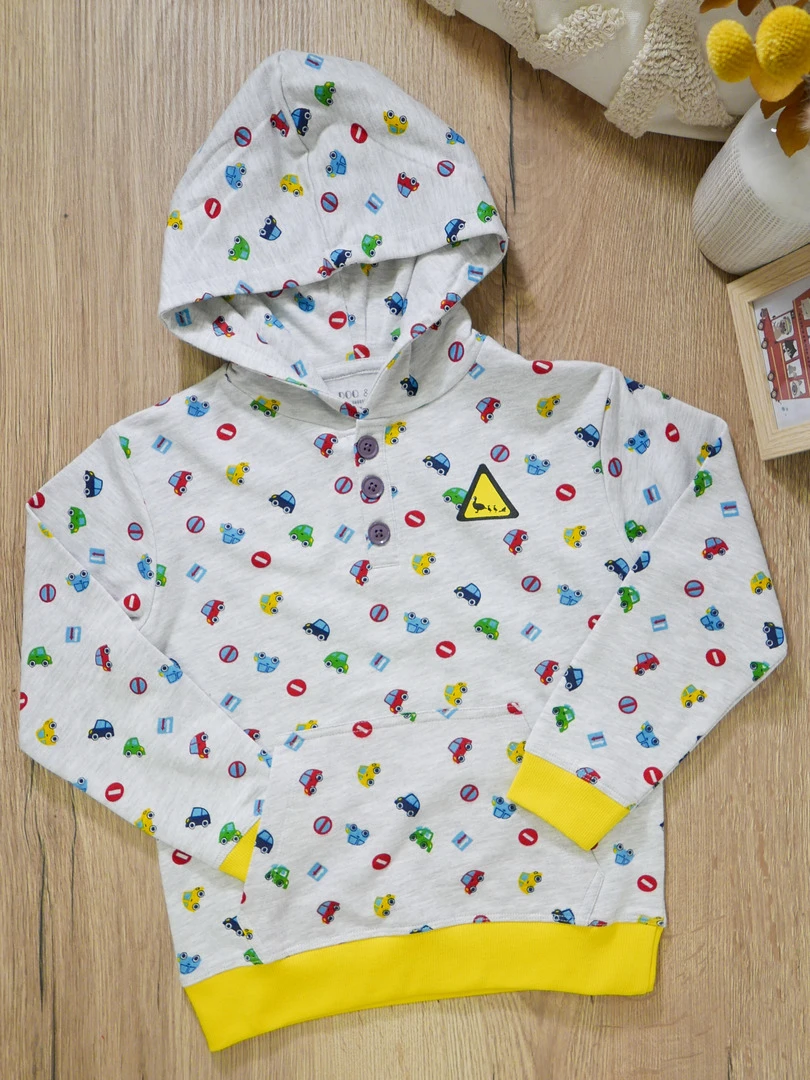 Sweat 'vroum Vroum' 'doo&bo' Gris