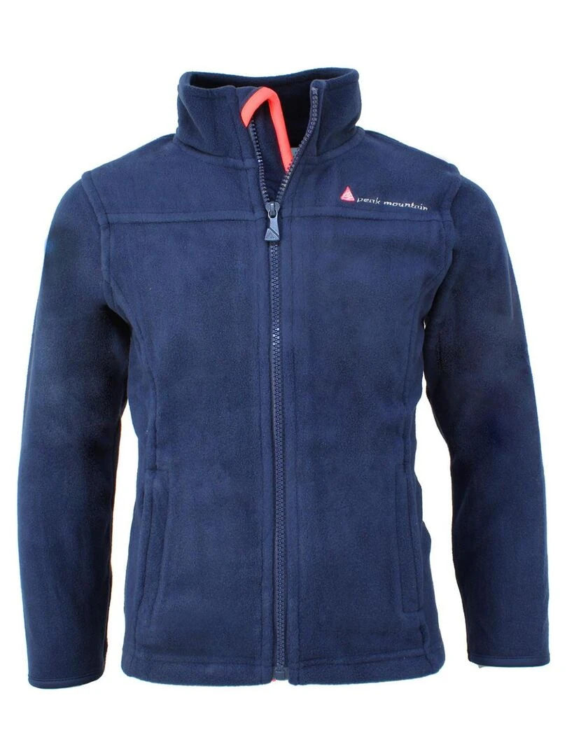 Blouson polaire fille FACESARE PEAK MOUNTAIN Bleu marine