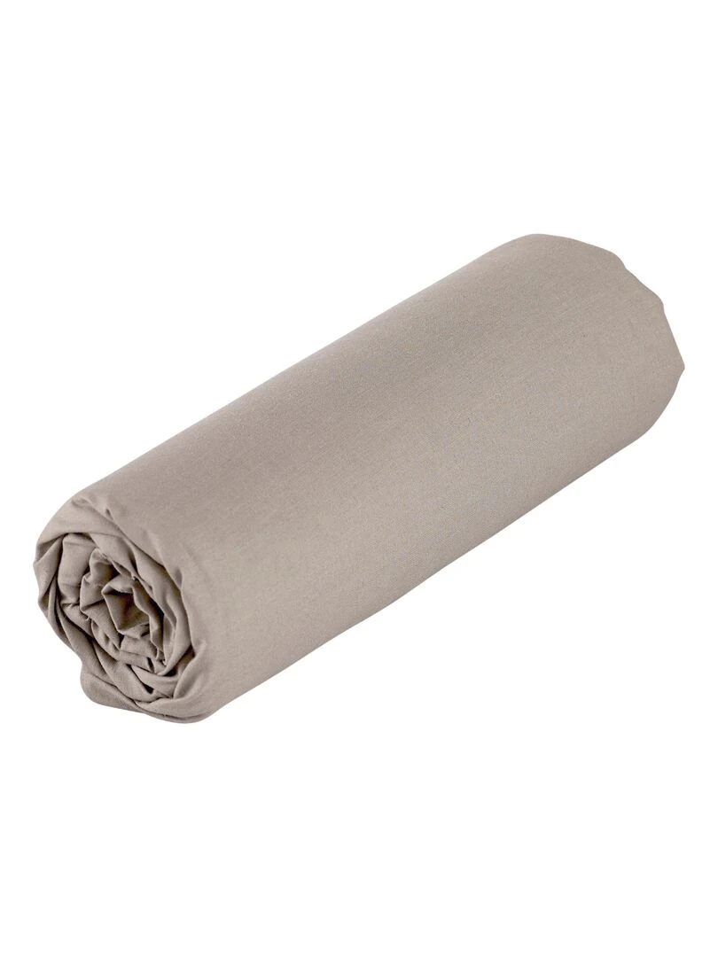 Drap dousse bébé enfant pour lit 60x120 cm 100% coton Bio 57 fils Gris taupe
