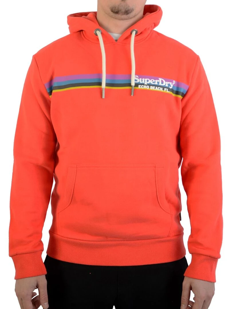 Sweat à Capuche Superdry Vintage Venue Rouge