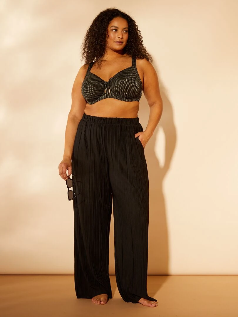 Soutien gorge de bain corbeille noir