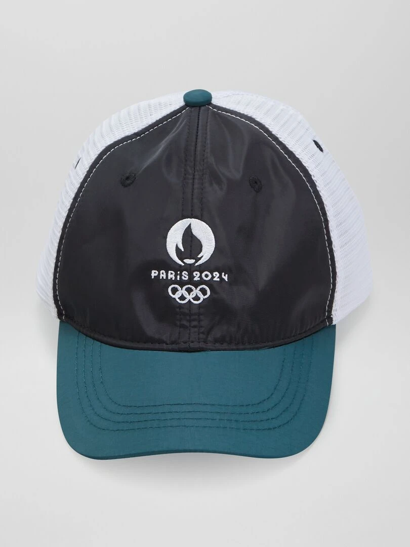 Casquette en nylon   Paris 2024   Noir/blanc/vert