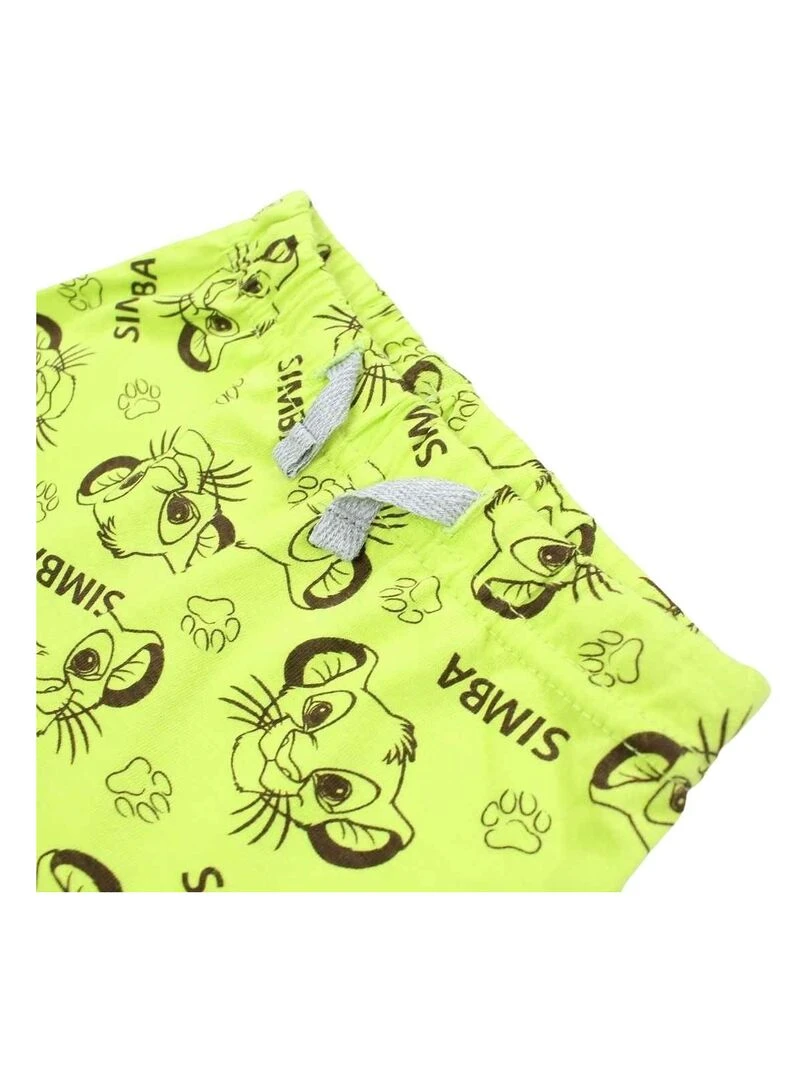 Disney   Ensemble ​​T shirt short bébé garçon Imprimé Le Roi Lion   Vert
