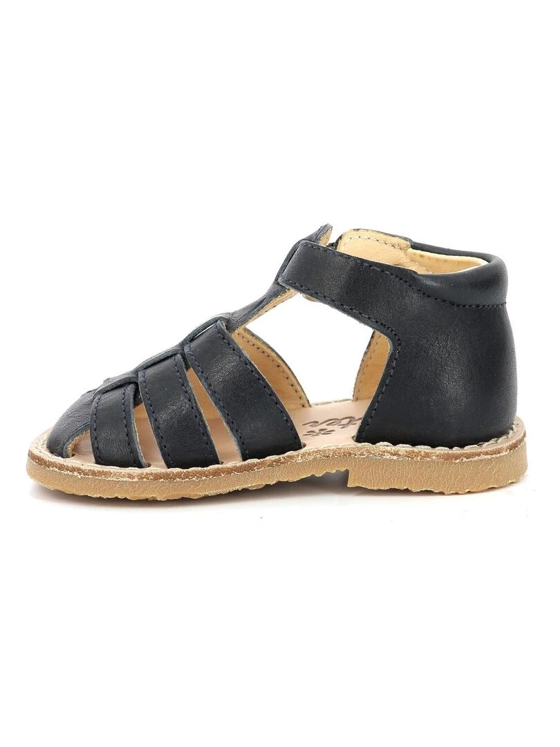 Sandales Cuir Binosmo   Bleu marine