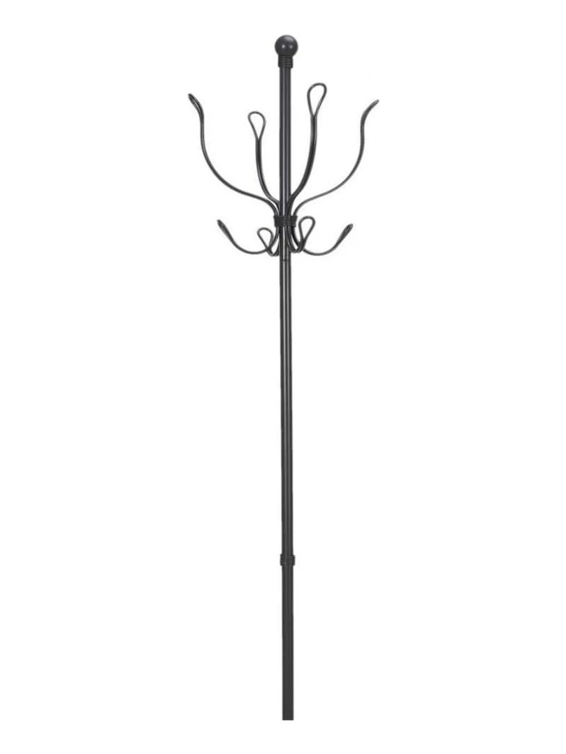 Porte manteaux vintage métal gris Gris