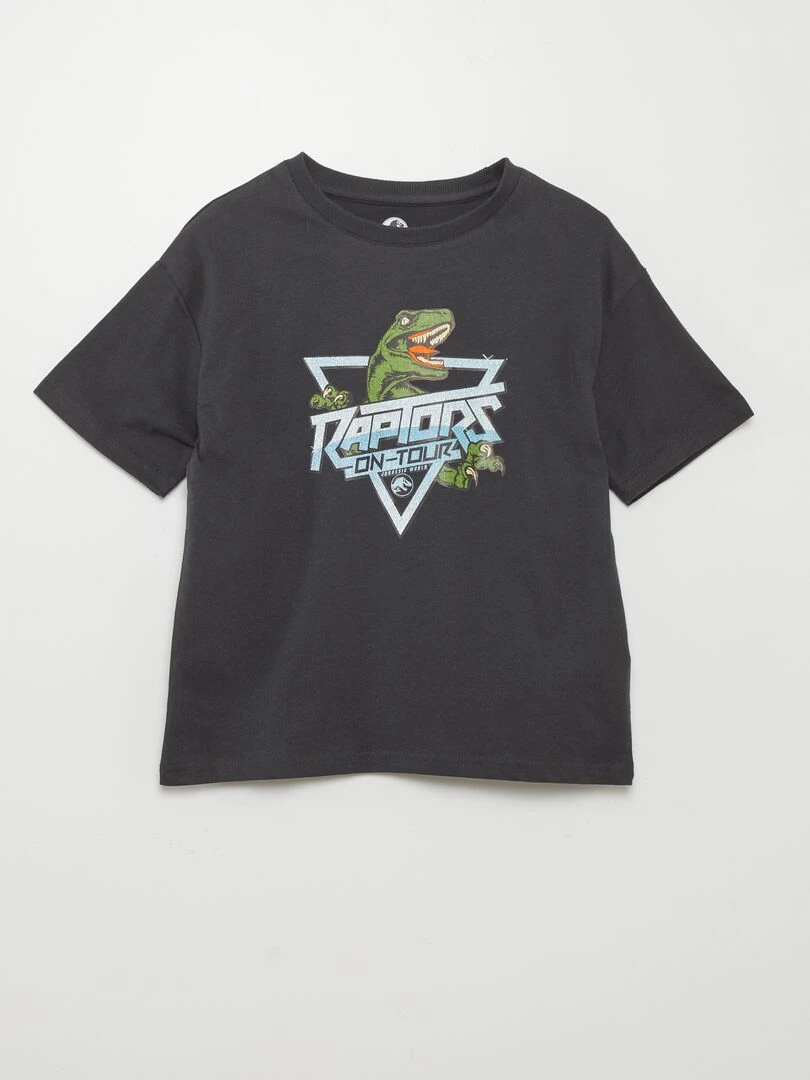 T shirt 'Jurassic Park' Gris
