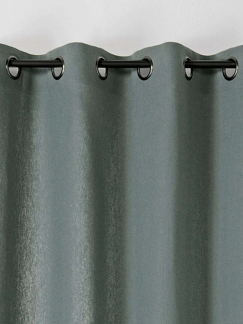 Rideau en coton et chanvre   Gris foncé