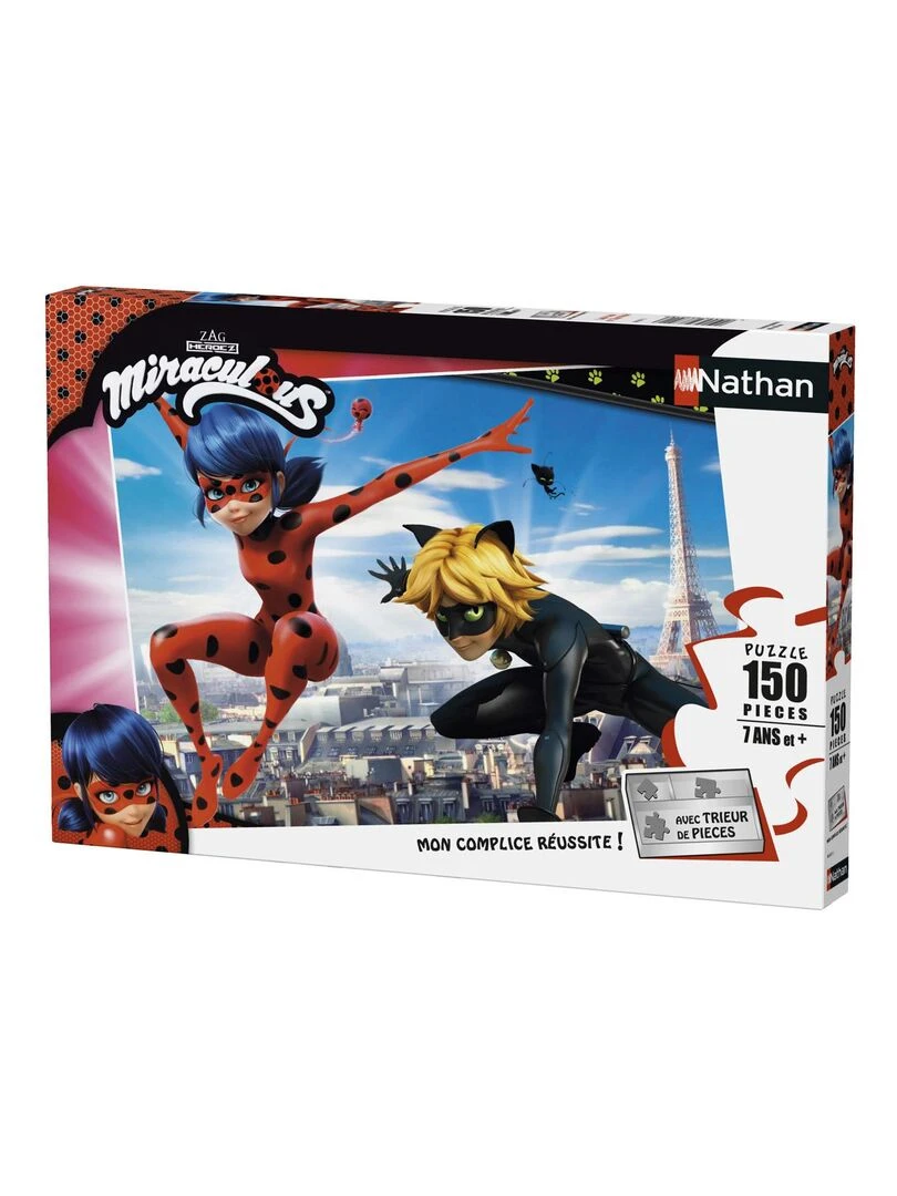 Puzzle 150 pièces : Lady Bug et Chat Noir (Miraculous) N/A