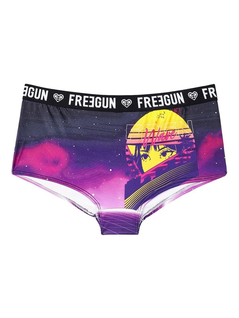 Lot de 3 shortys fille Japan Style Freegun   Violet