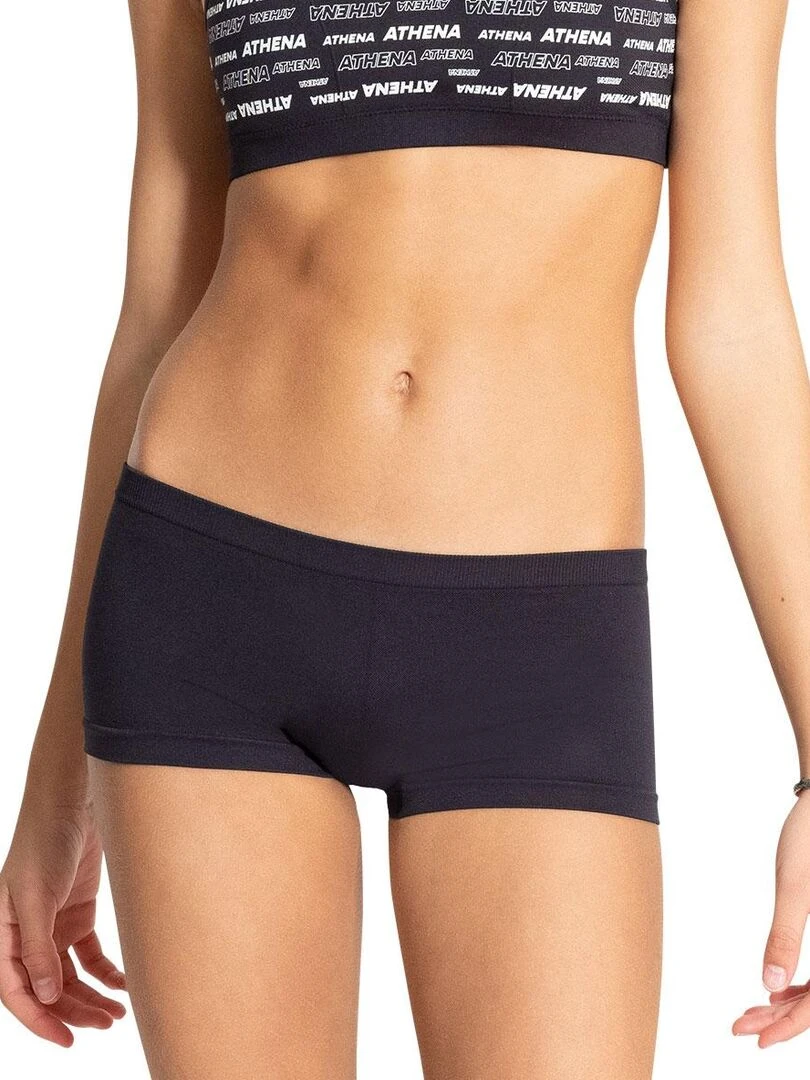 Lot de 2 shorties Sport Sans Couture by   Fille   Noir