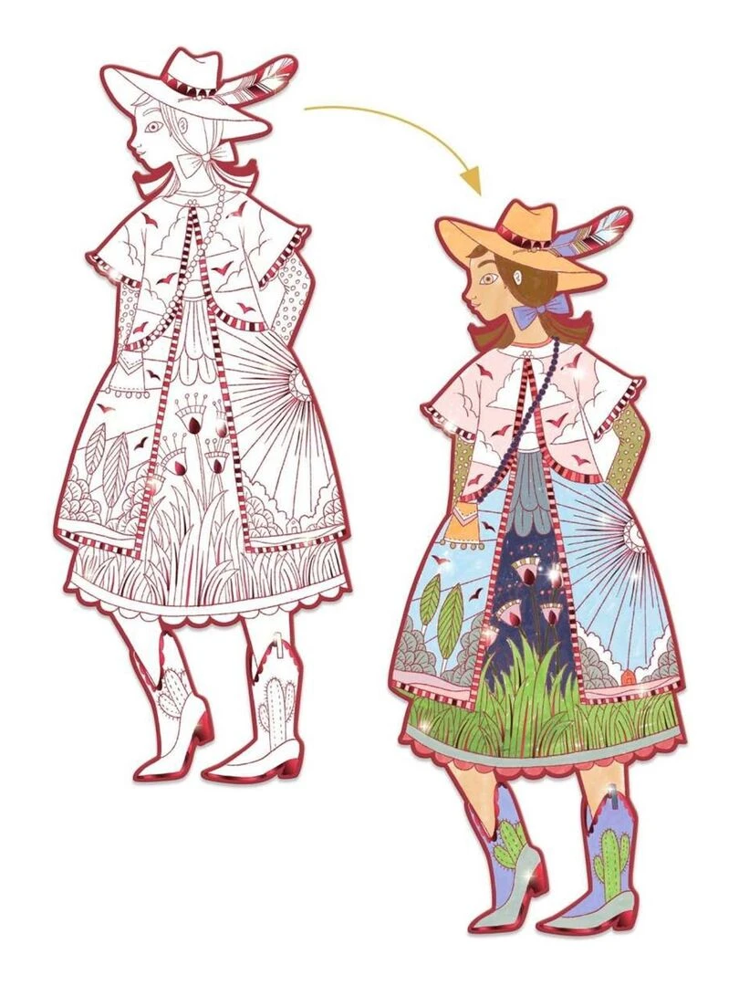 Les Demoiselles Dessins à colorier Fiodor   N/A