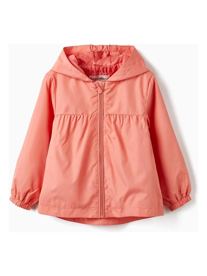 Manteau Coupe Vent avec Capuche pour Fille THE WAVE TRIBE Rose clair