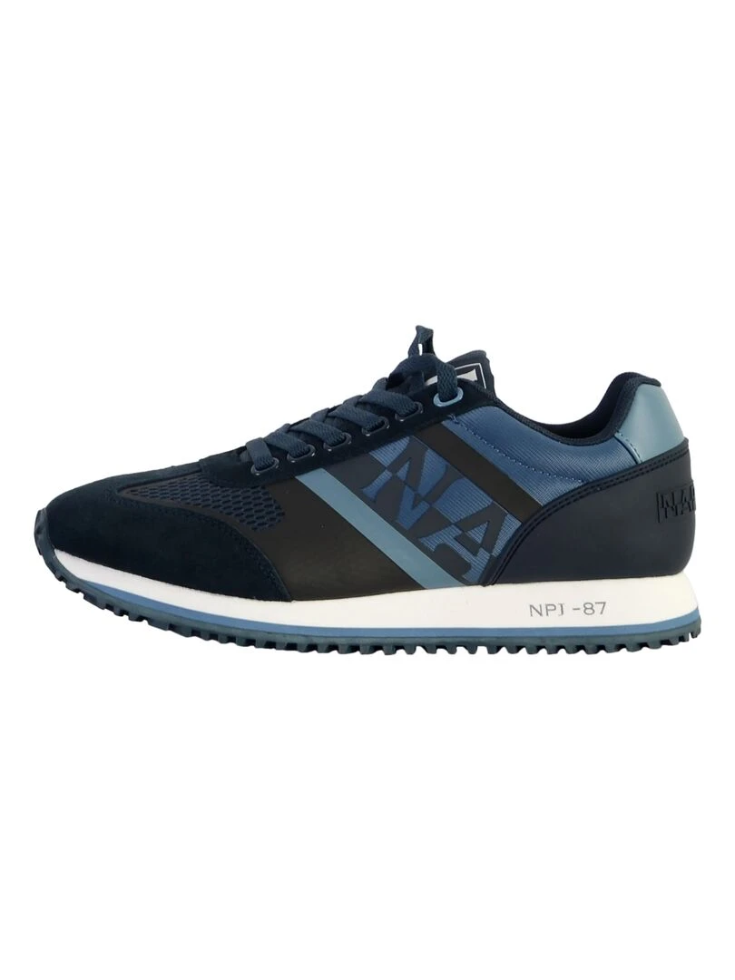 Basket Napapijri Suede Running Bleu