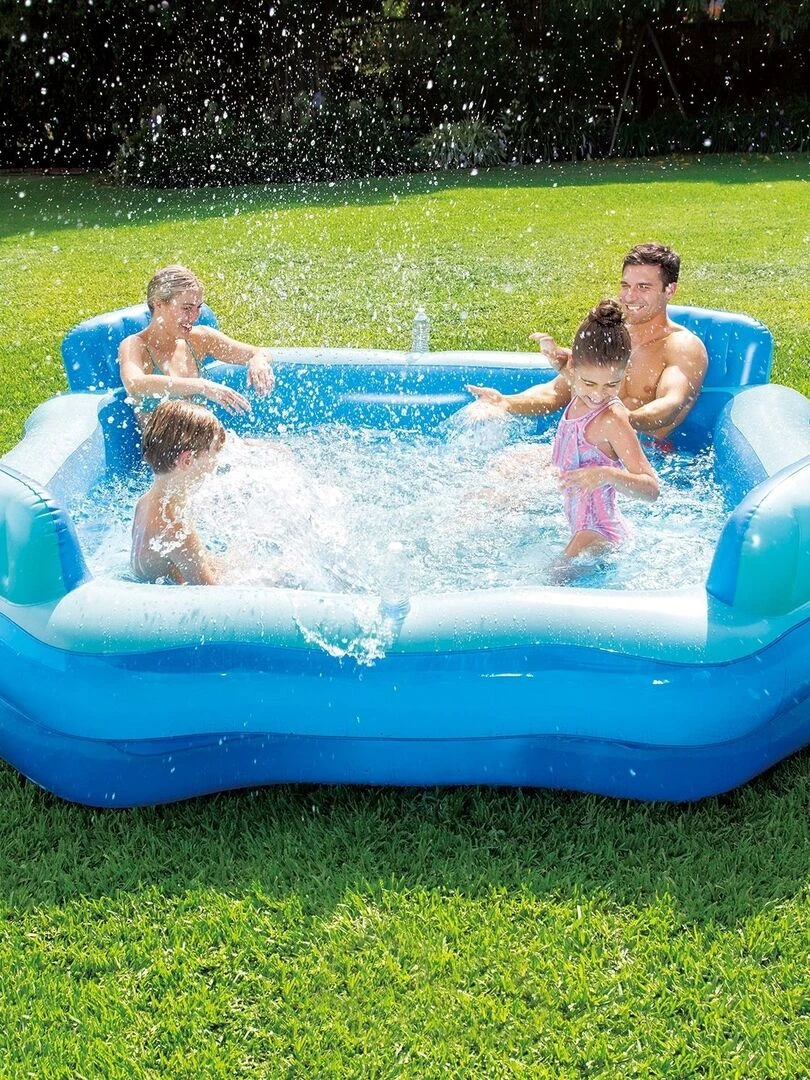 Piscine familiale Jumbo Deluxe Comfort 267 x 267 x 66 cm   N/A