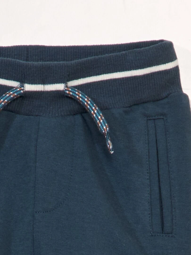 Short molleton sportswear Bleu canard