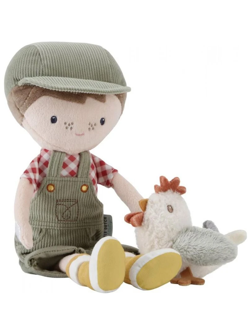 Poupée ferme Jim avec poulet 35cm N/A