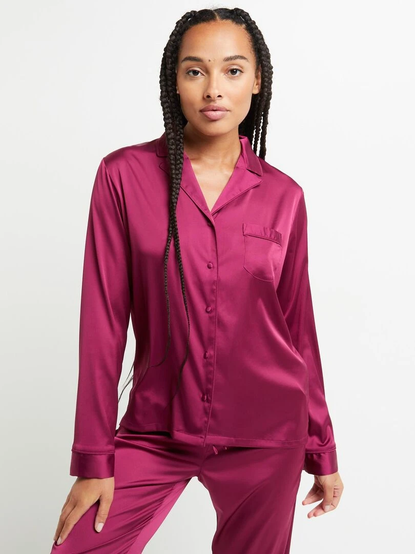 Veste satin Chimene RougeGorge Lingerie Rouge