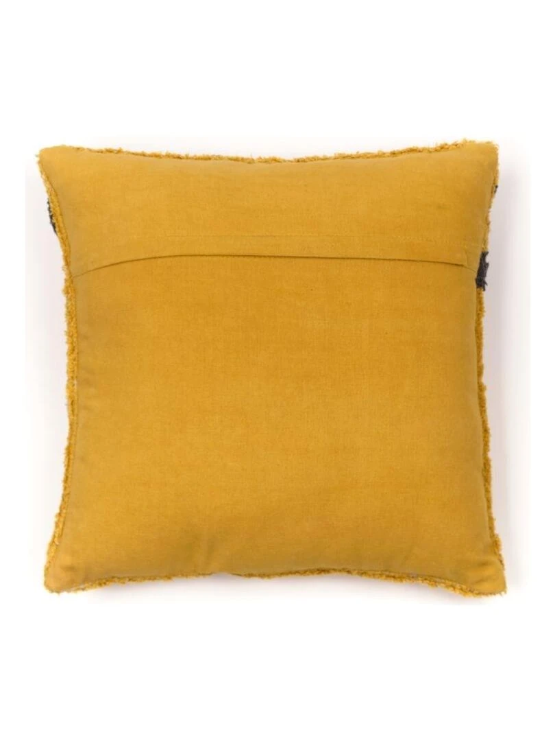Coussin déhoussable tufté 'FUNNY LEOPARD' 'TODAY' Marron