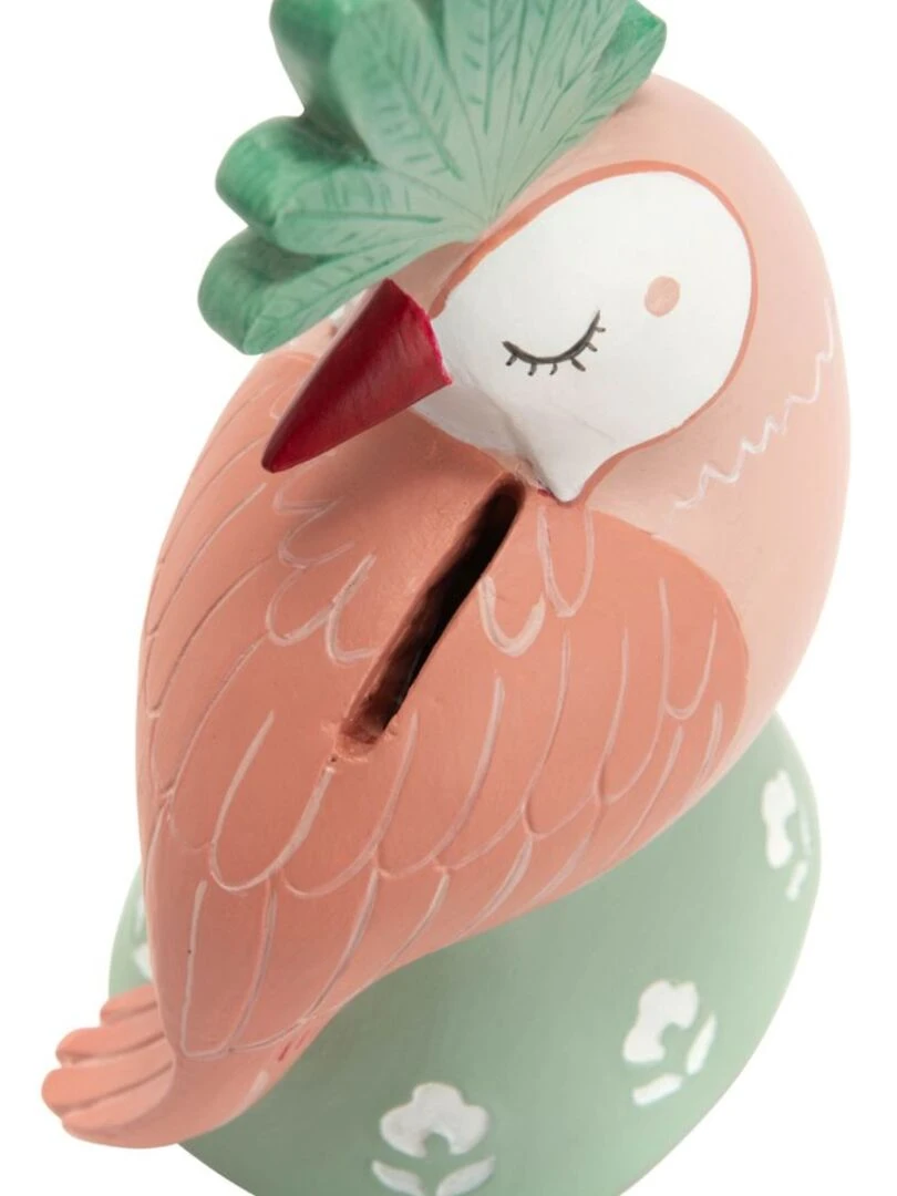 Tirelire Armand l'oiseau (18 cm) Rose