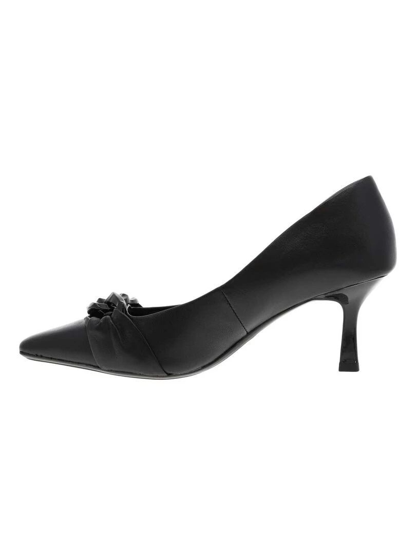 TAMARIS   Escarpins cuir talon aiguille   Noir