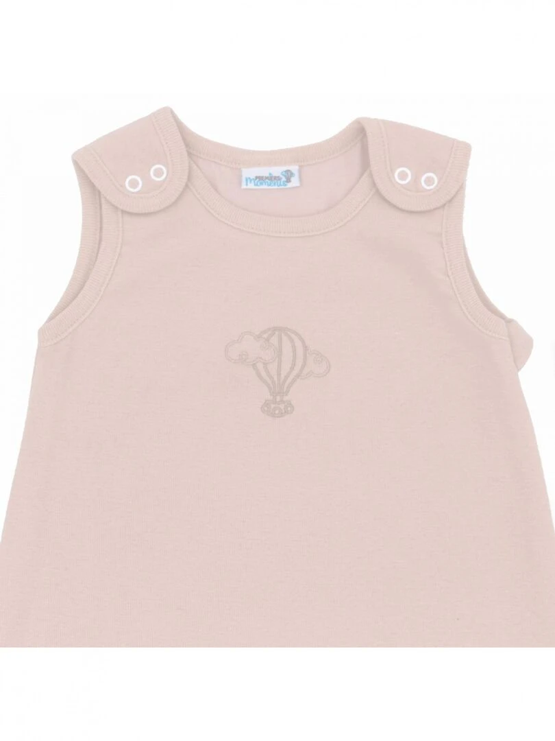 Gigoteuse Été Évolutive 3 6 mois Coton Bio couleur Noisette   Beige