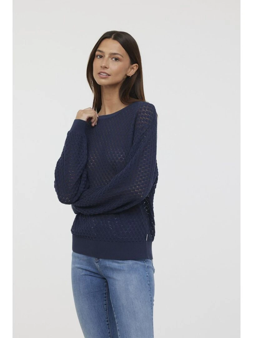 Lee Cooper   Pull manches longues coton regular CALIO   Bleu foncé