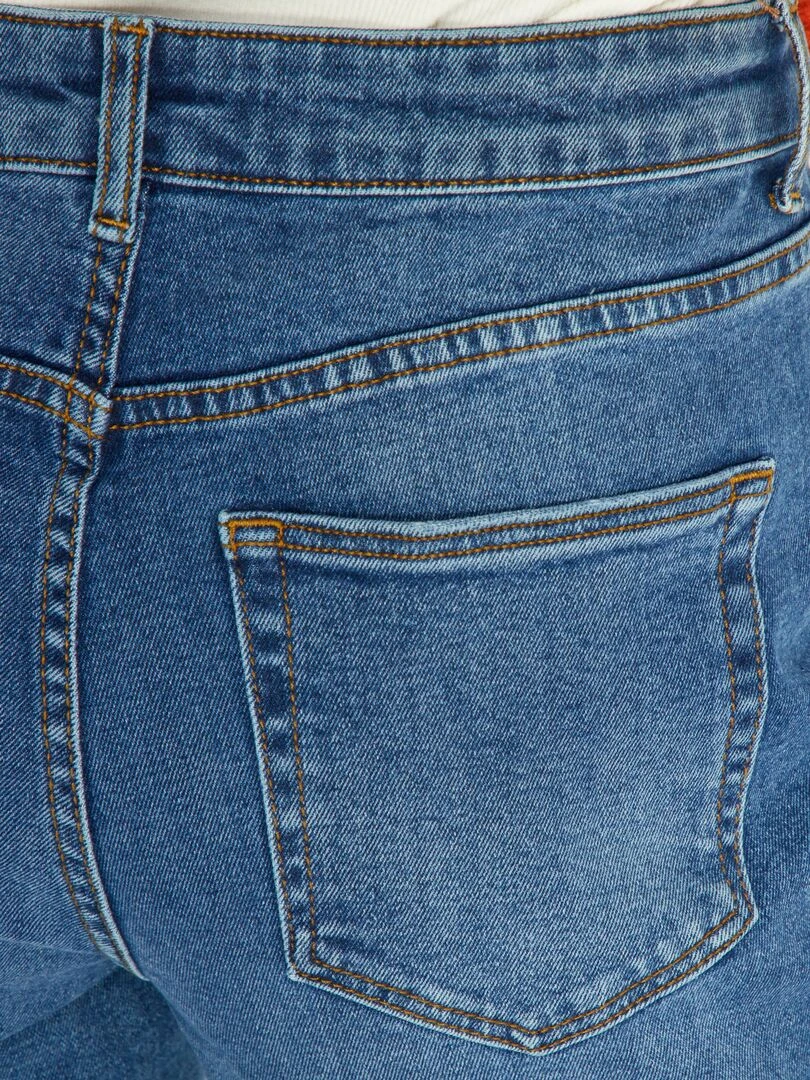 Jean mom à taille très haute   L34   Stone