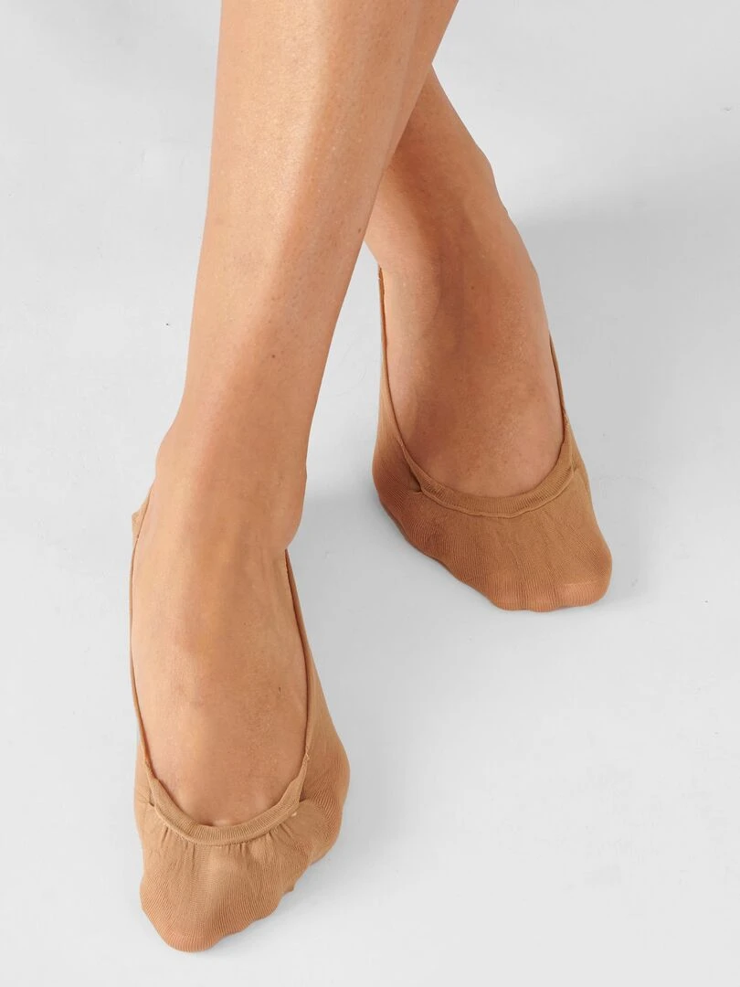 Lot de 4 paires de protège bas   Damart   Marron