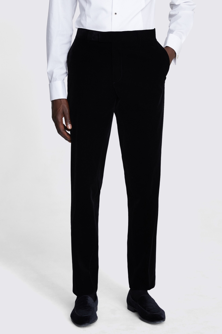 Slim Fit Black Velvet Shawl Lapel Jacket   Buy Online at Moss