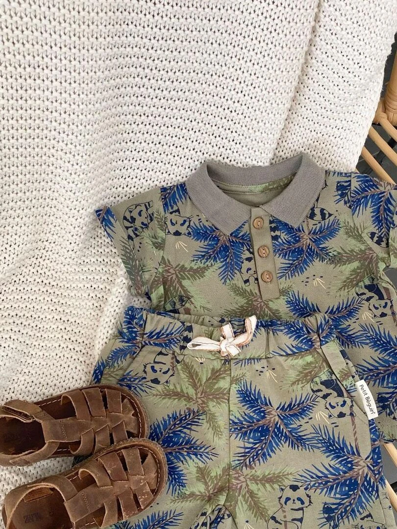 Polo garçon Aruba   Kaki