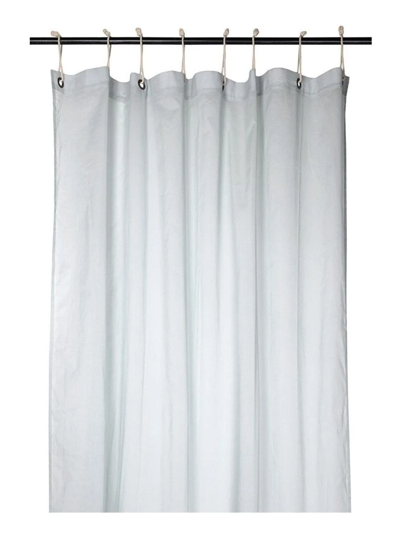 Voilage 140x260 cm Olonne lagon coton Bleu