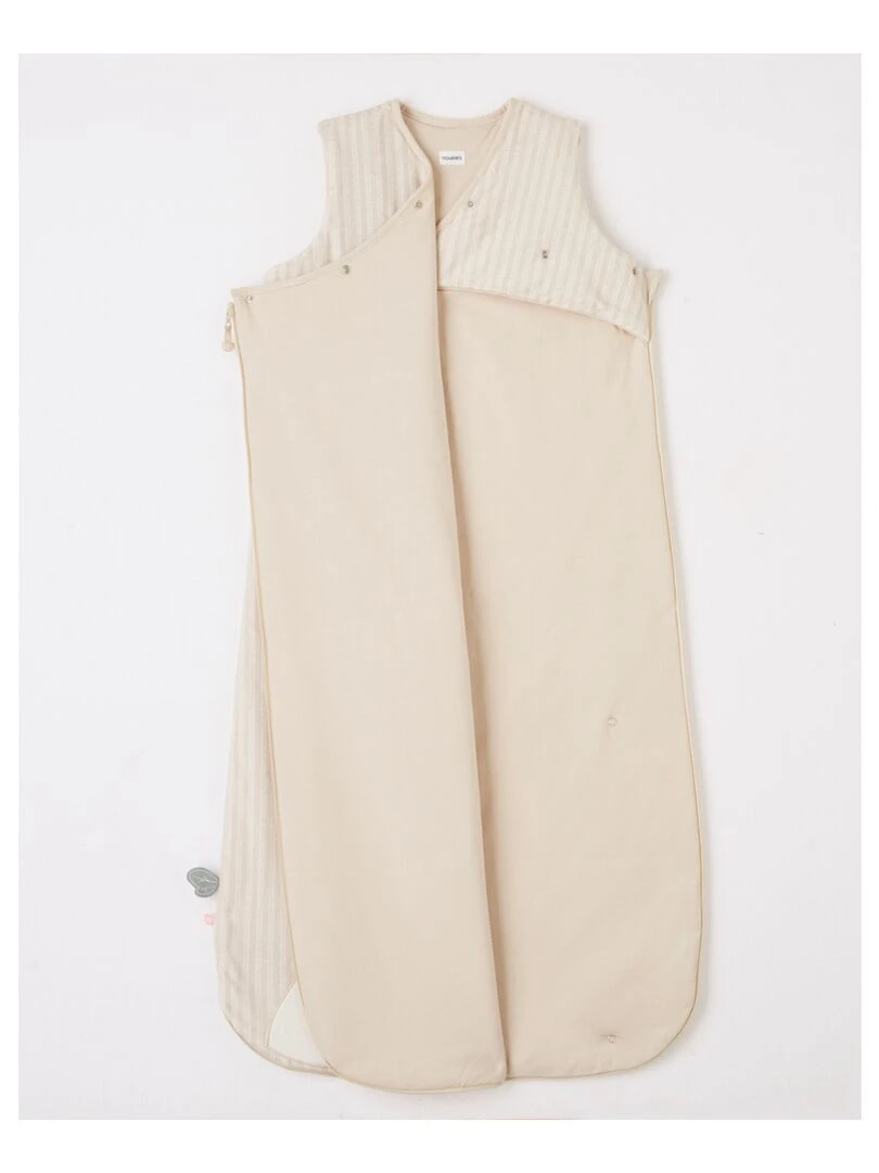 Gigoteuse 90 110 cm Tiga en veloudoux Beige