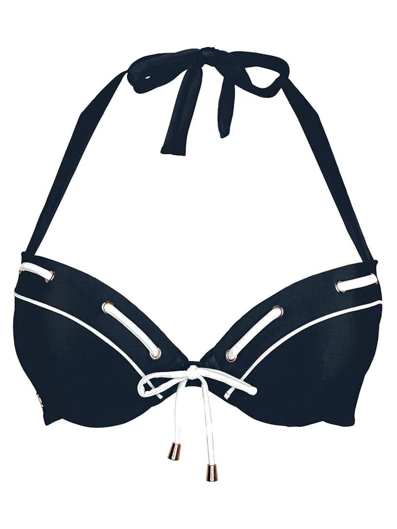 Haut de maillot push up HORIZON Brigitte Bardot Bain Noir