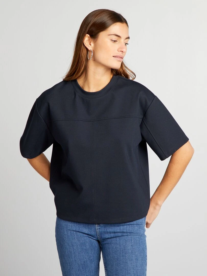 T shirt large Bleu marine