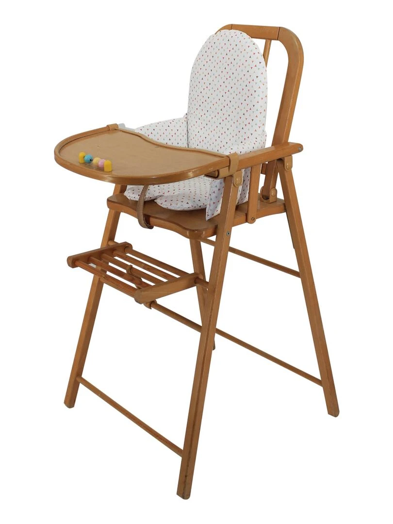 Coussin de chaise universel en PVC   Triangles   Blanc